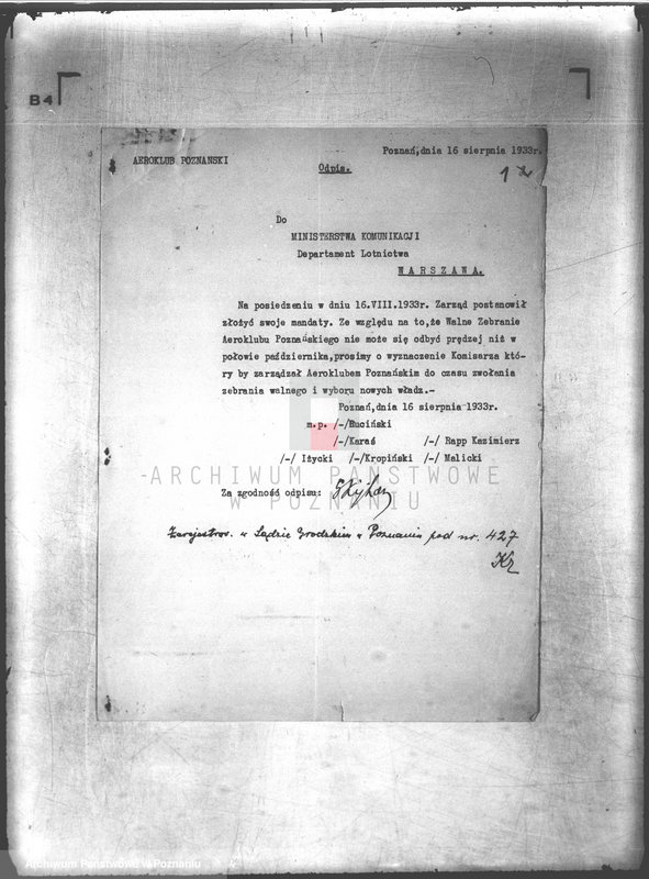 Obraz 5 z jednostki "/Aeroklub Poznański- Poznań/"