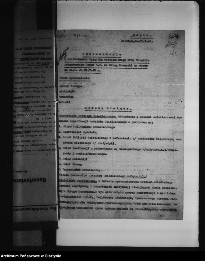 image.from.unit.number "Sprawozdania poszczególnych Wydziałów Urzędu Pełnomocnika. II"