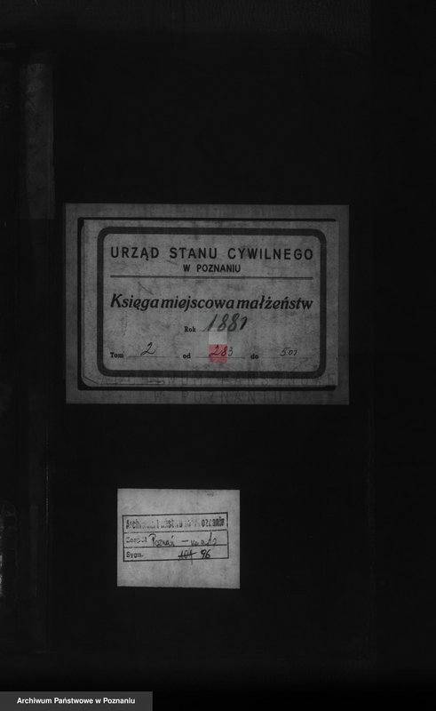 Obraz 1 z jednostki "Księga małżeństw t. II"