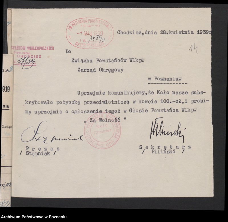 Obraz 19 z jednostki "Korespondencja."