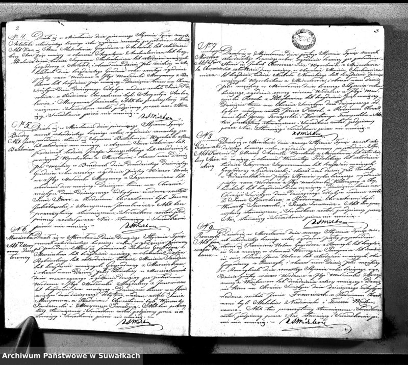 image.from.unit.number "Księga Duplikat Aktów Urodzonych Zmarłych i Zaślubionych Sporządzona na Rok 1842-ci Parafii Mirosławskiey"