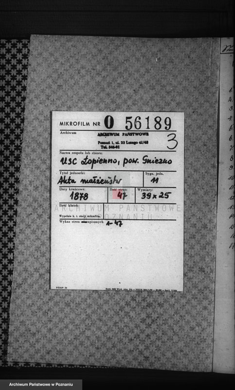 Obraz 2 z jednostki "Księga małżeństw"