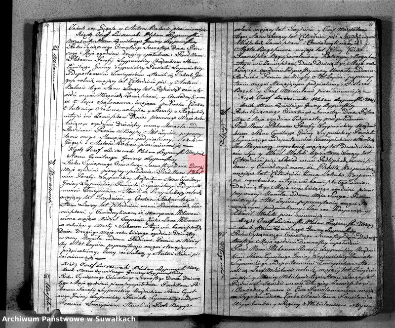 Obraz 8 z jednostki "Księga Aktów Zeyscia Gminy Leypuńskiej Od 1 go Stycznia 1816 Ru"