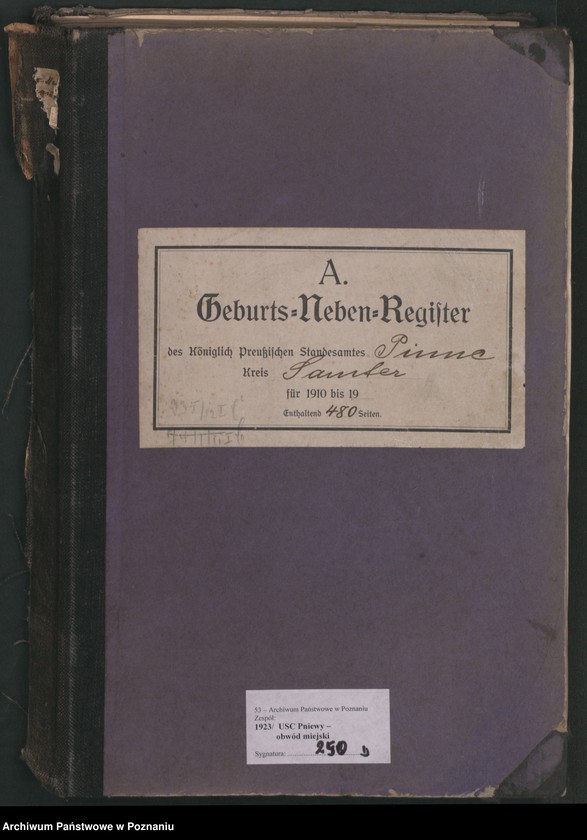 Obraz 2 z jednostki "Geburts-Neben-Register"
