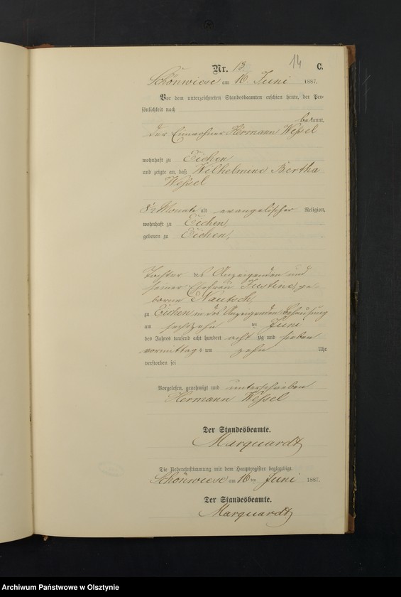 image.from.unit.number "Sterbe-Neben-Register Nr 1 - 34"