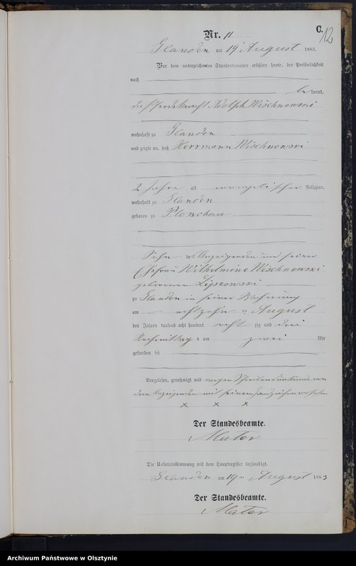image.from.unit.number "Sterbe-Neben-Register Nr 1 - 13"