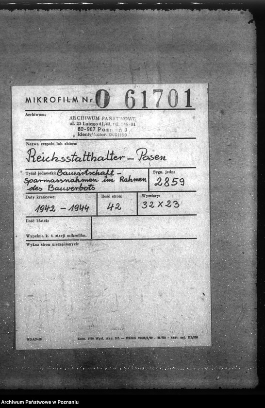 Obraz 2 z jednostki "Bauwirtschaft - Sparmassnahmen im Rahmen des Bauverbots"