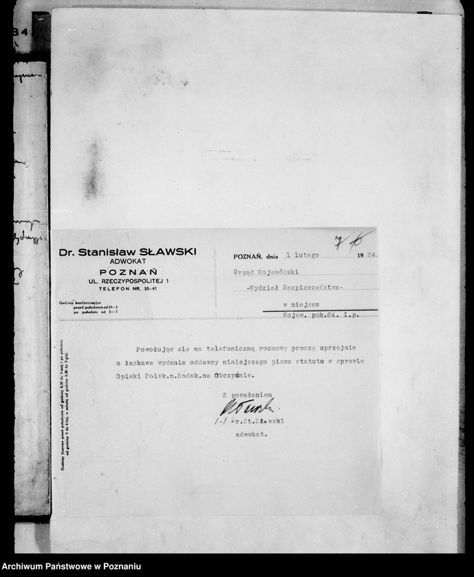 Obraz 11 z jednostki "/Opieka Polska nad Rodakami na Obczyźnie/"