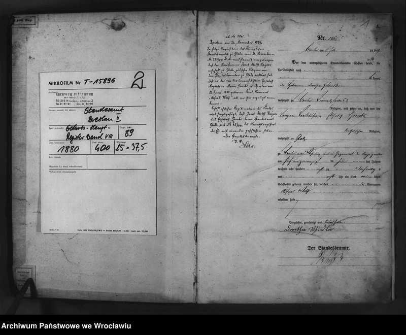 image.from.unit.number "Geburts-Haupt-Register Breslau II 1880 Band 8"