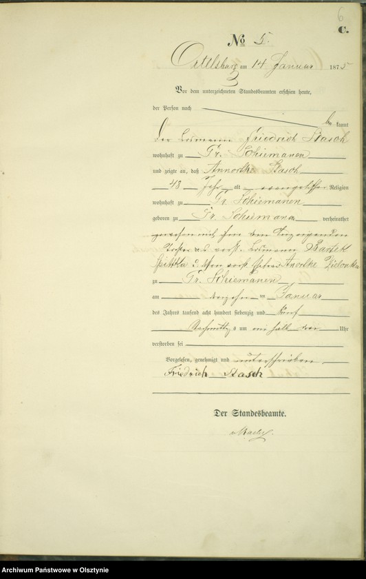 image.from.unit.number "Haupt-Sterbe-Register Nr 1 - 78"