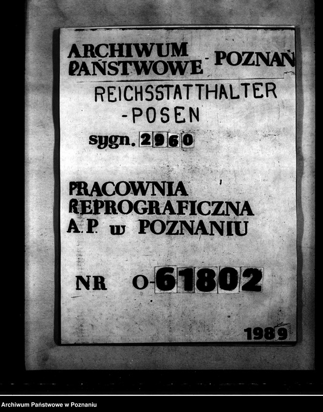 Obraz 1 z jednostki "Umbau. Polizeigefängnis Posen und Fort Radziwill"