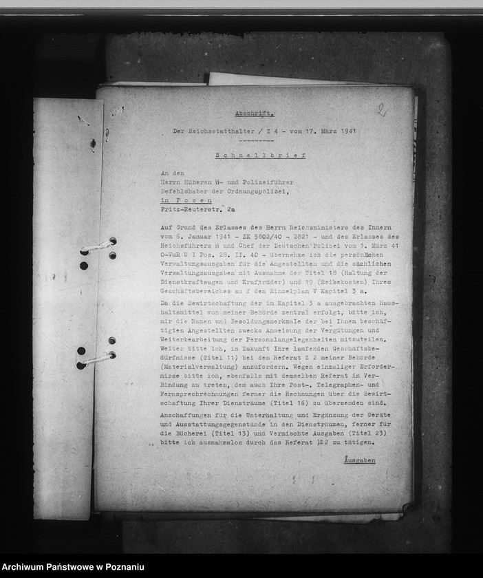 Obraz 6 z jednostki "Voranschlag zum Haushalt 1944"