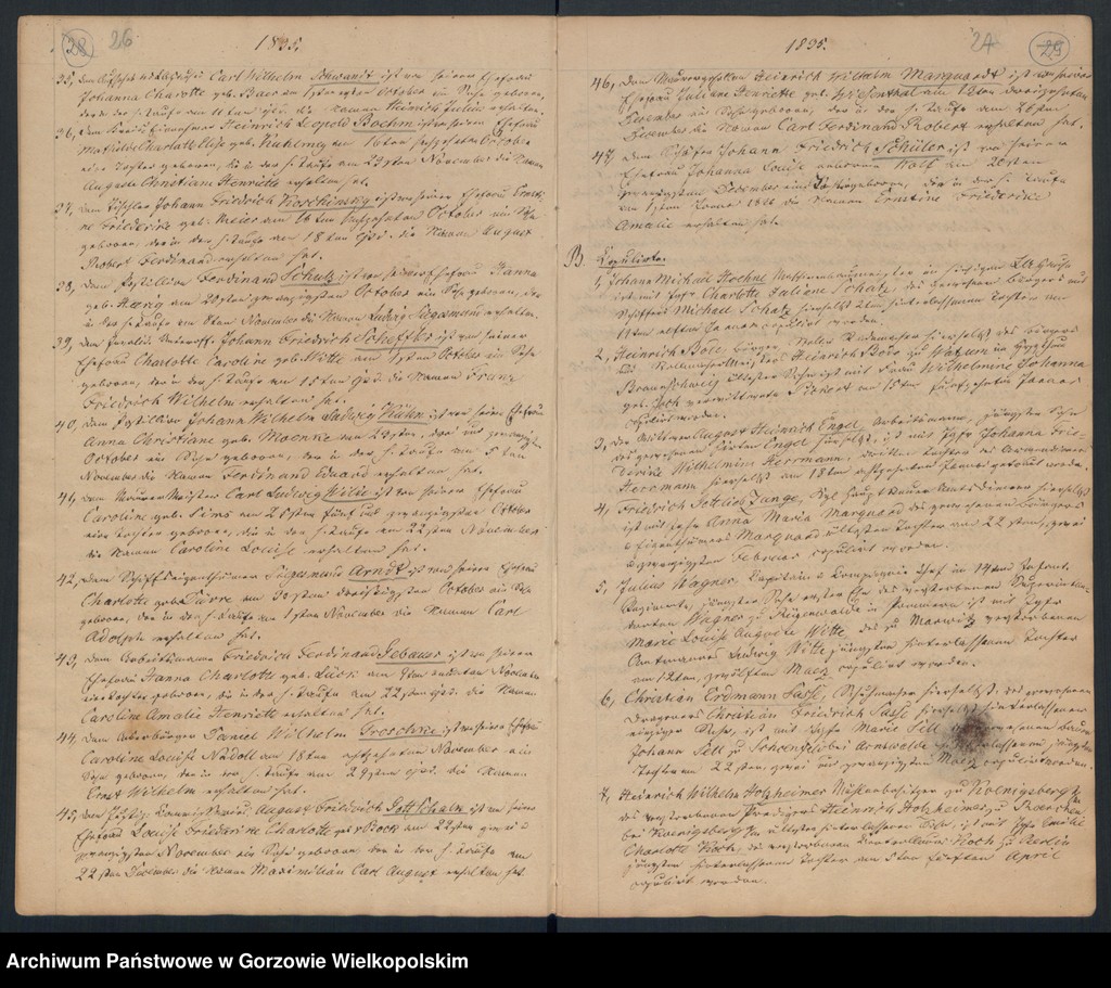 image.from.unit.number "Geborne und Copulirte in der Gemeine in Concordien Kirche zu Landsberg an der Warthe"