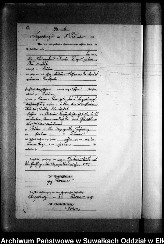 image.from.unit.number "Sterbe-Neben-Register des Preussischen Standes-Amtes Kehlen Kreis Angerburg"