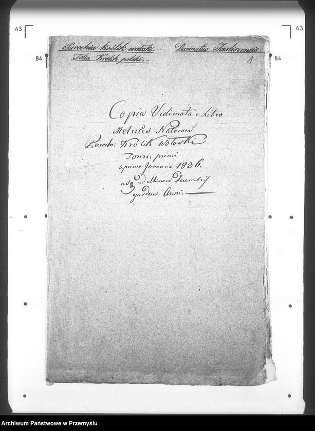 Obraz 5 z jednostki "[Kopie ksiąg metrykalnych parafii Królik Wołoski z filią Królik Polski (dekanat Rymanów)]"