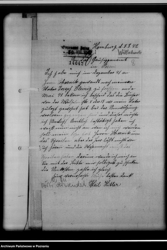 image.from.unit.number "Berufssippenforscher Scharnik [Korespondencja w sprawie honorariów i zażaleń na Scharnika zatrudnionego w Poznaniu]"