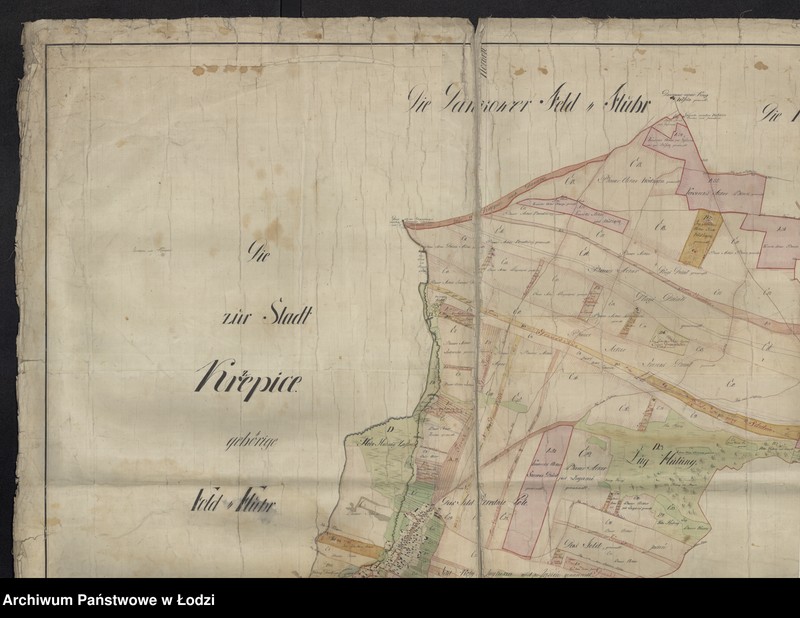 Obraz 1 z jednostki "Plan von dem Königl. Amts Dorffe Iwanowice ..."