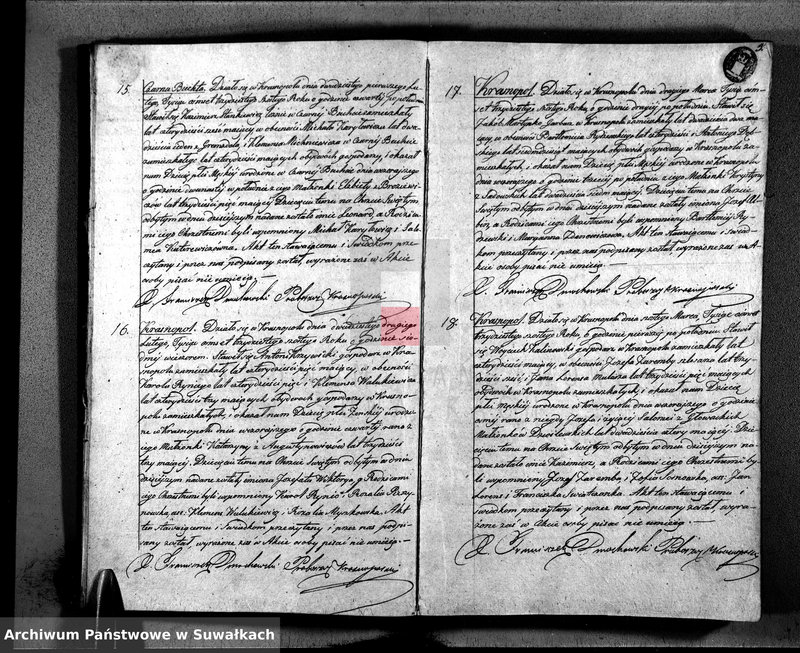 image.from.unit.number "Duplikat Narodzonych, Zaślubionych i Zeszłych w Parafii Krasnopolskiey z Roku 1836."
