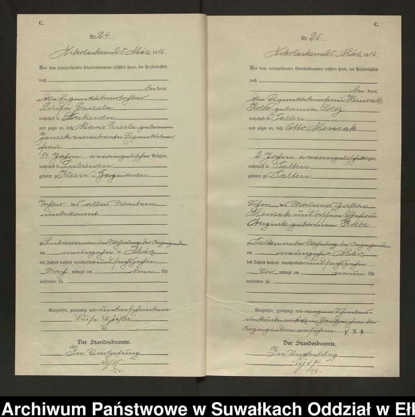 image.from.unit.number "Sterbe=Haupt=Register des Königlichen Preussischen Standes-Amtes Nikolaiken Kreis Sensburg"