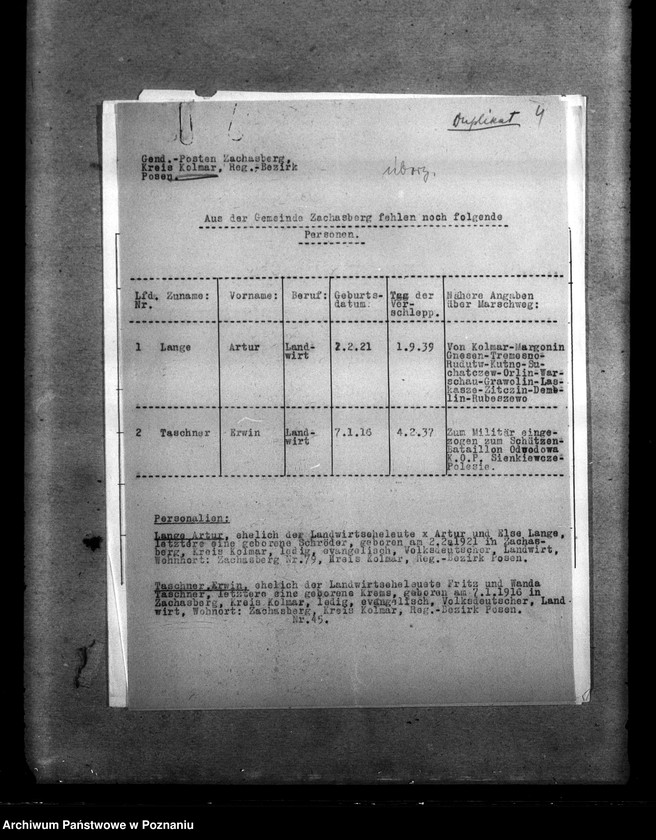 Obraz 8 z jednostki "Amtliche Meldungen Kreis Kolmar (Chodzież)"