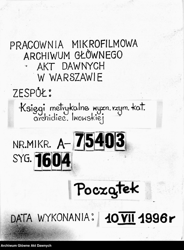 image.from.unit.number "Parafia: Żydaczów. Dekanat: Stryj. Księga metrykalna ślubów dla całej parafii."