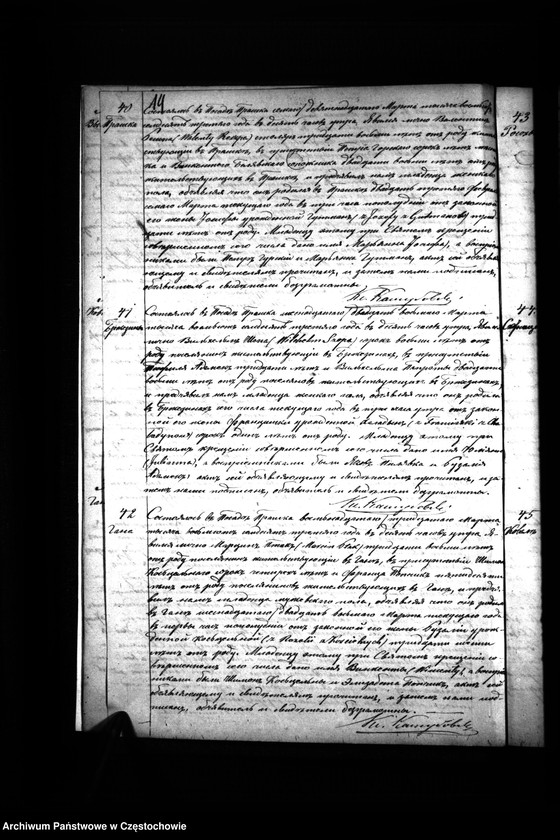 Obraz 17 z jednostki "Księga urodzeń, małżeństw i zgonów parafii rzymskokatolickiej w Praszce z roku 1873"