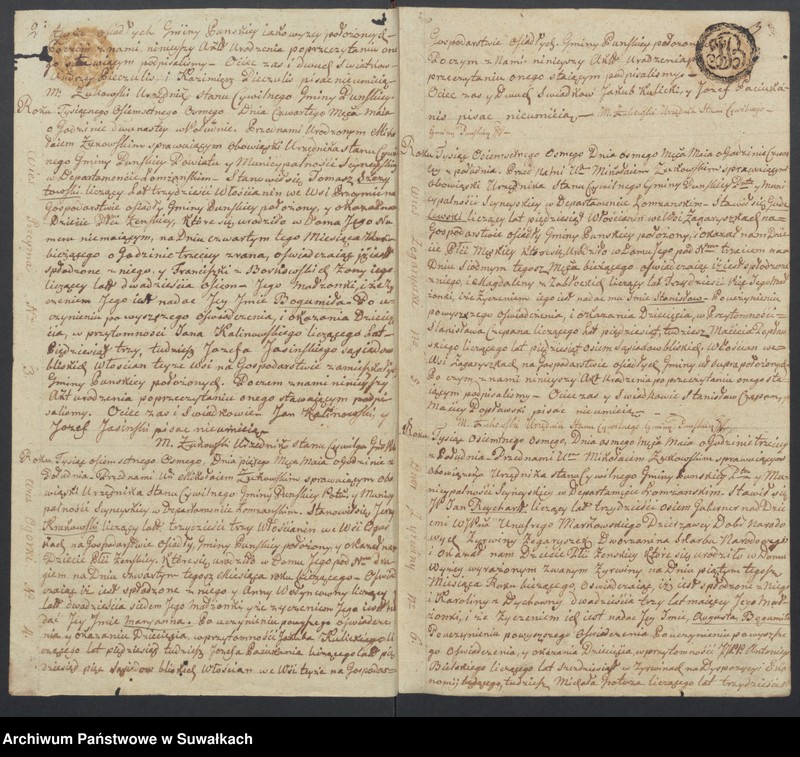 image.from.unit "Akta urodzonych gminy puńskiey rok 1808"