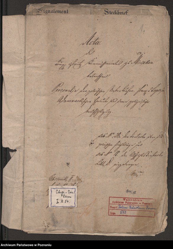 Obraz 2 z jednostki "A. betr. Personalia der polnischen Überläufer Franz und Sofia Adamczak /al. Gościniak, Adamiak/"