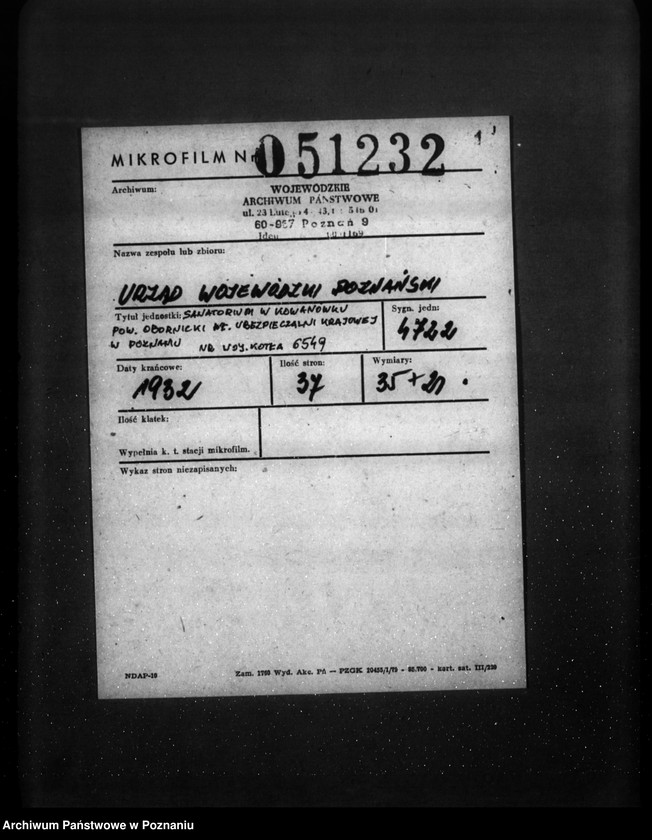 Obraz 2 z jednostki "Sanatorium w Kowanówku, pow. obornicki, własność Ubezpieczalni Krajowej w Poznaniu nr woj. 6549"