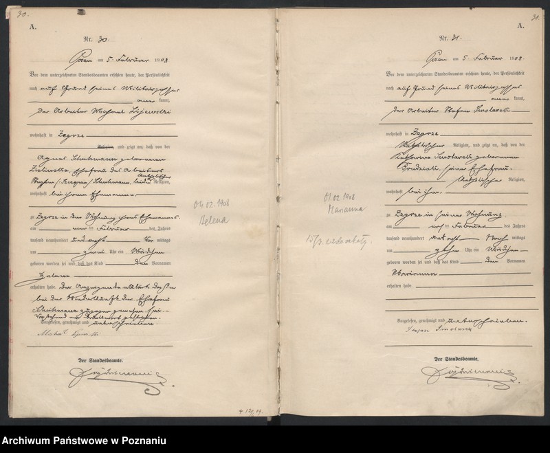 Obraz 18 z jednostki "Księga miejscowa urodzeń"