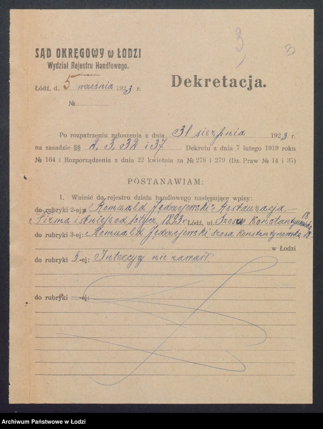 Obraz 5 z jednostki "Romuald Jędrzejewski – restauracja"