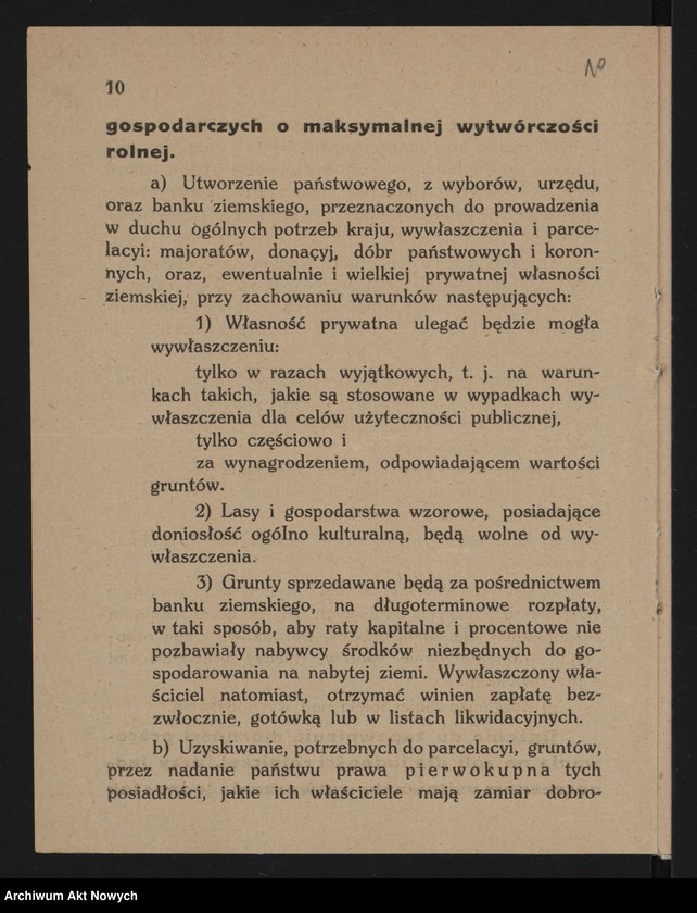 image.from.unit.number "Programy, deklaracje ugrupowań politycznych, głównie antykomunistyczne. Memoriał Rozwadowskiego"