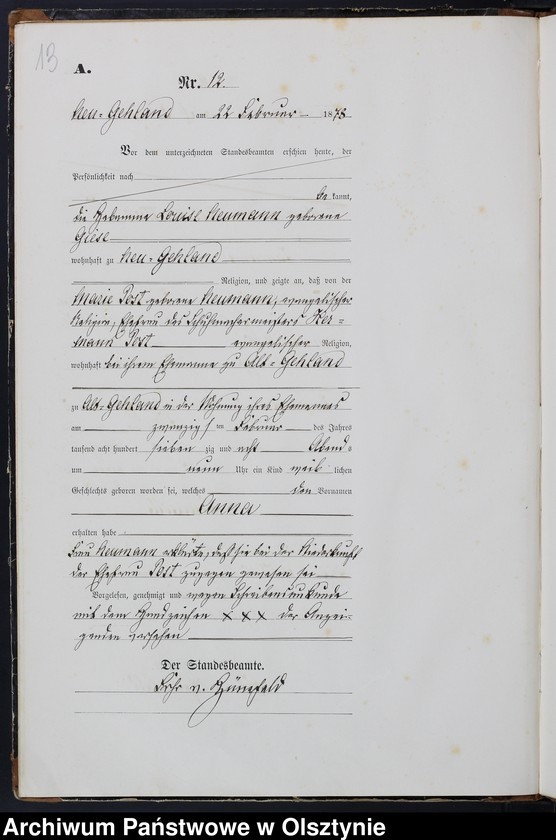 image.from.unit.number "Geburts-Haupt-Register Nr 1 - 77"
