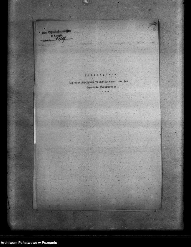 Obraz 20 z jednostki "Amtliche Meldungen Kreis Kosten (Kościan)"