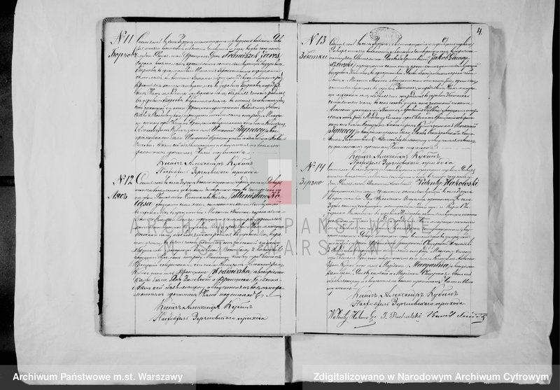 Obraz z jednostki "Akta urodzeń, małżeństw i zgonów"