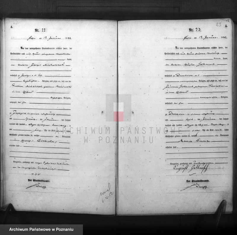 Obraz 13 z jednostki "Księga urodzeń t. I"