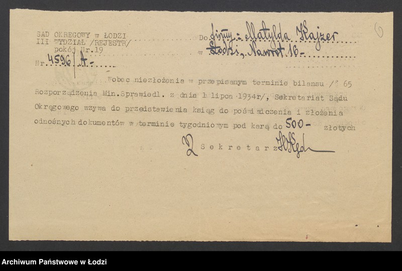 Obraz 8 z jednostki "Matylda Kajzer- prowadzenie sklepu galanteryjnego"