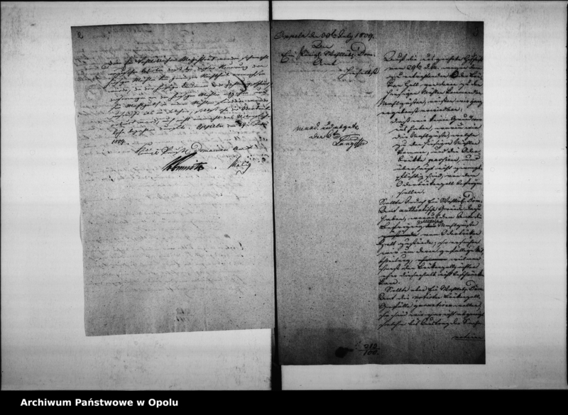 Obraz 6 z jednostki "Acta des Magistrats zu Oppeln wegen Entrichtung der Brückenzoll-Geffälle von dem fremden Mahl-Gässten, so zu den hiesigen Domain-Amts Mühlen fahren."