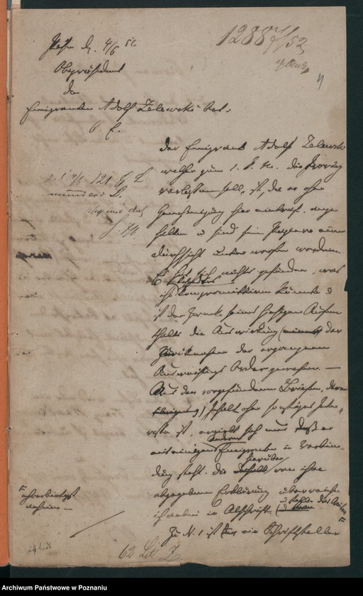 Obraz 12 z jednostki "A. betr. den polnischen Emigranten Adolf von Zalewski"