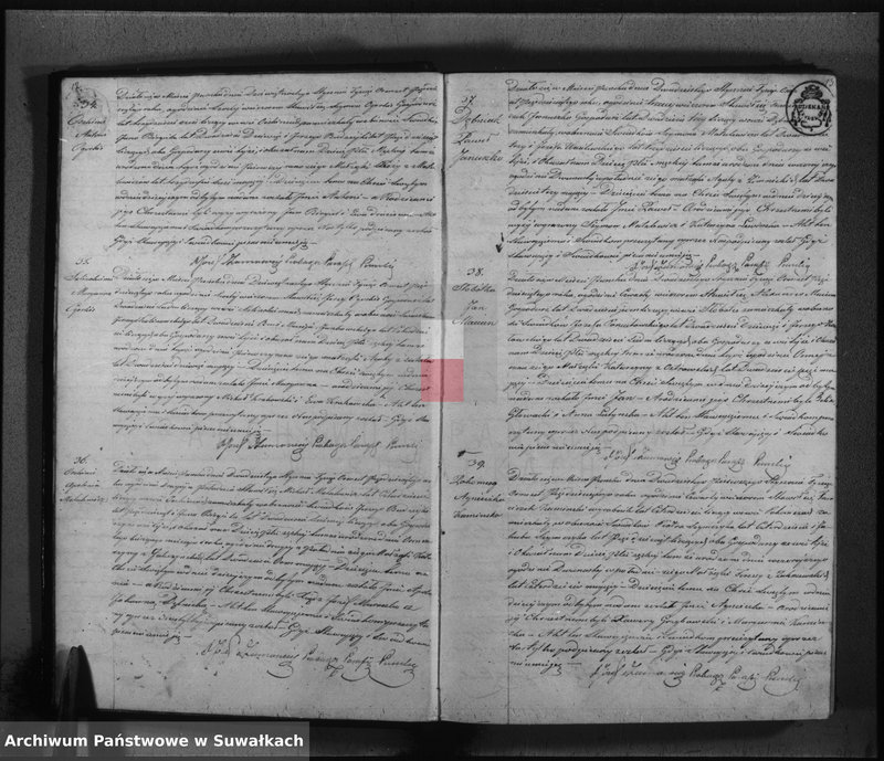 Obraz 9 z jednostki "Księga duplikat urodzonych, zaślubionych i umarłych parafii katolickiej Puńsk na rok 1850"
