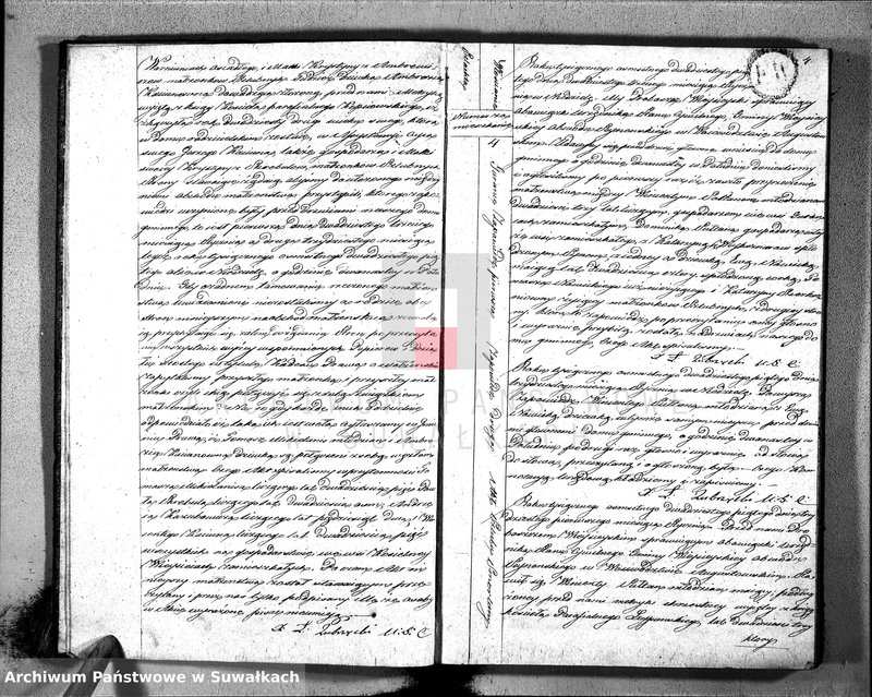 Obraz 6 z jednostki "Akta zaślubionych urzędnika stanu cywilnego gminy wieysieyskiey z 1825 roku"