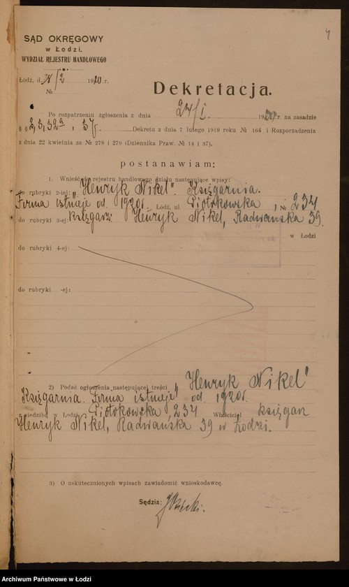 Obraz 6 z jednostki "Henryk Nikel- księgarnia"