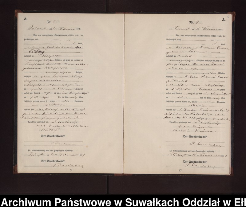 image.from.unit.number "Geburts-Neben-Register des Preussischen Standes-Amtes Neuhoff Kreis Loetzen"