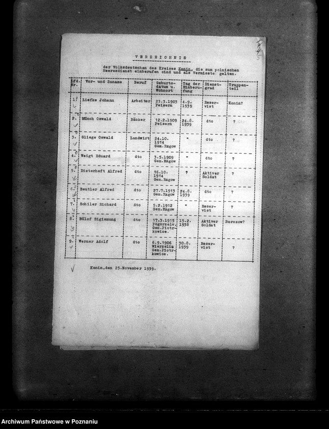 Obraz 9 z jednostki "Amtliche Meldungen Kreis Konin"