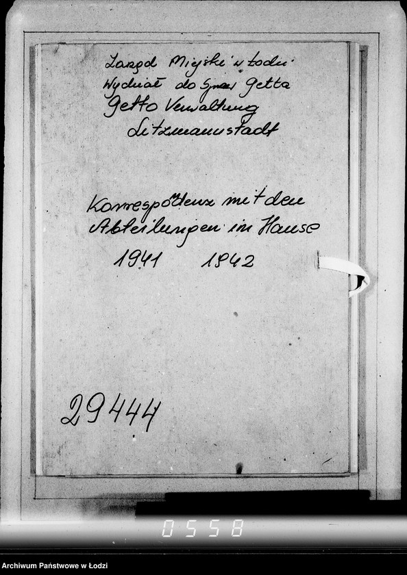 Obraz 4 z jednostki "Korrespondenz mit den Abteilungen im Hause"