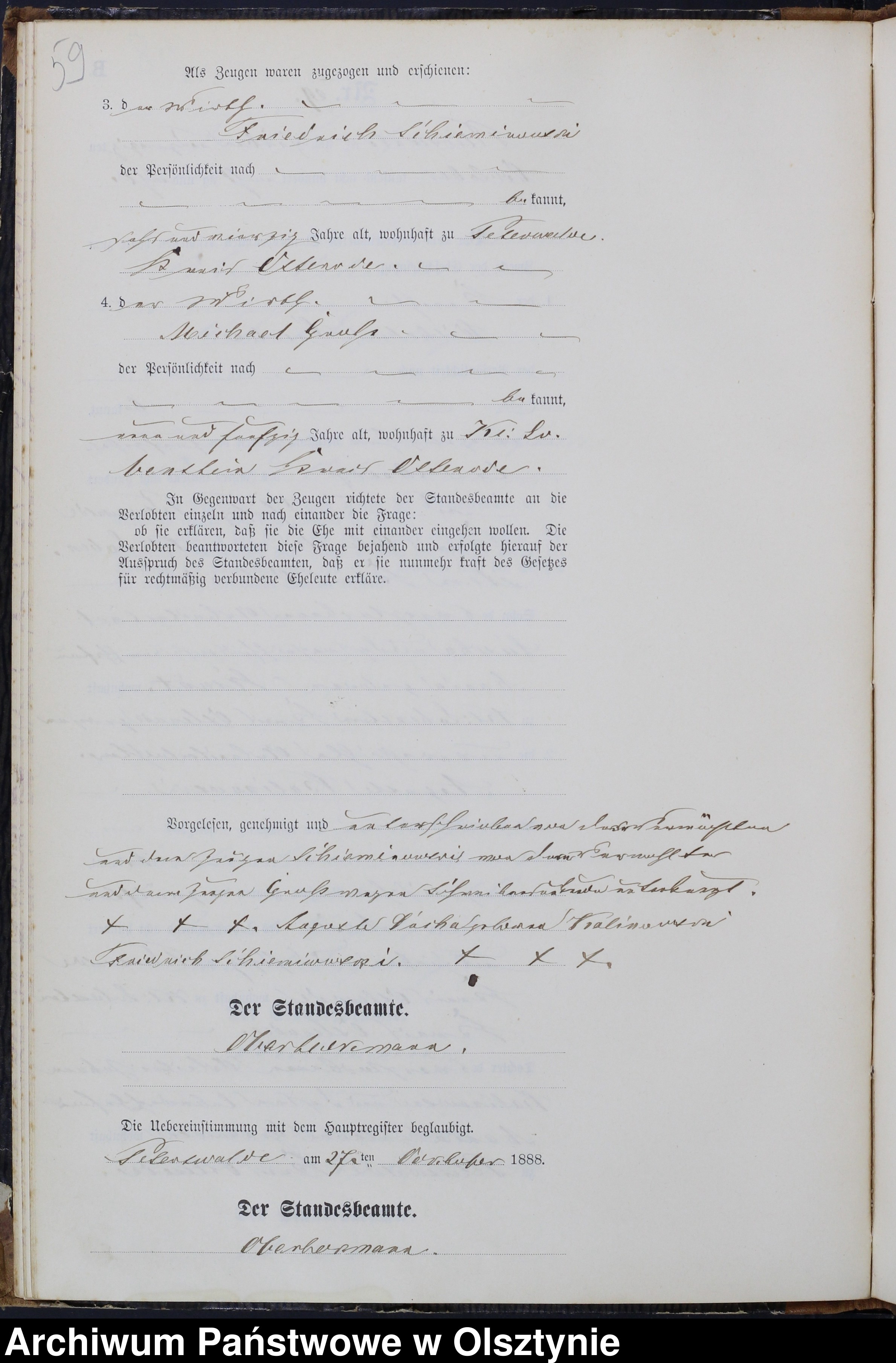 Skan z jednostki: Heiraths-Neben-Register Nr 1 - 38