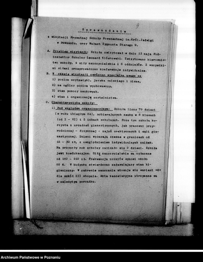 Obraz 13 z jednostki "Prywatna Szkoła Powszechna Sokolnickiej imienia Królowej Jadwigi w Poznaniu"