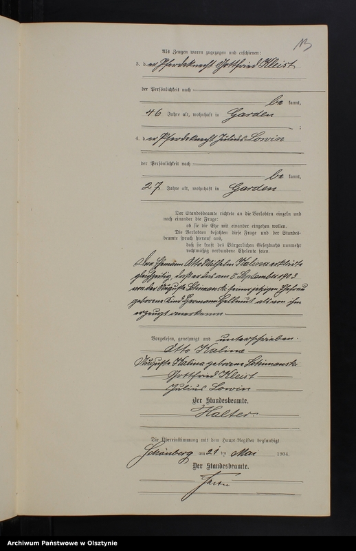 image.from.unit.number "Heiraths-Neben-Register Nr 1 -19"