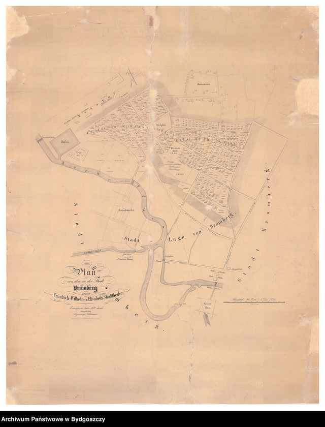 image.from.unit "Plan von den in der Stadt Bromberg gelegenen"