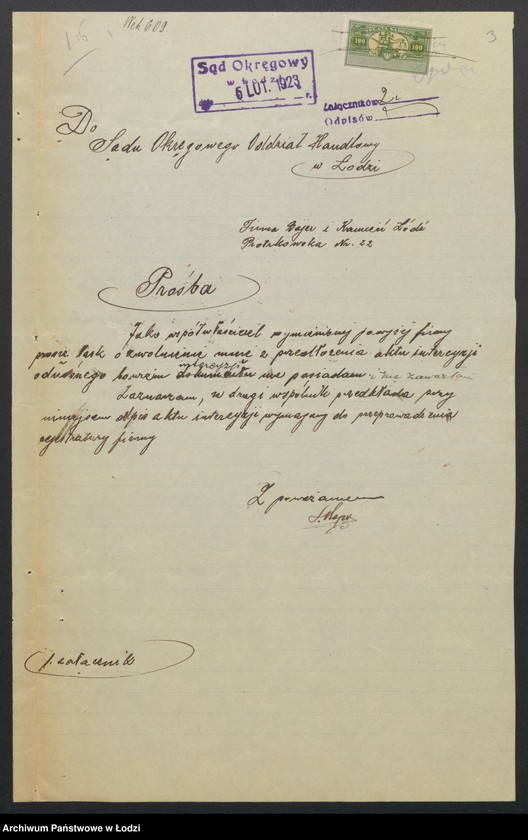 Obraz 5 z jednostki "Bajer i Kamień- handel manufakturą"